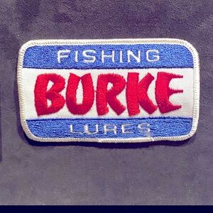 Fishing Lures Patch - Red and Blue
